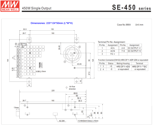 SE 450 12 fuente meanwell 1
