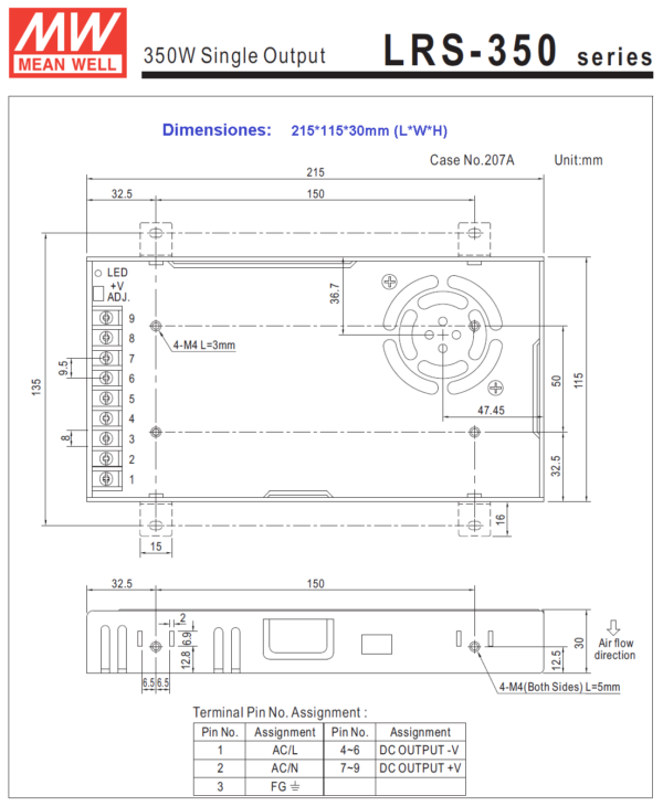 lrs 350 48 fuente meanwell