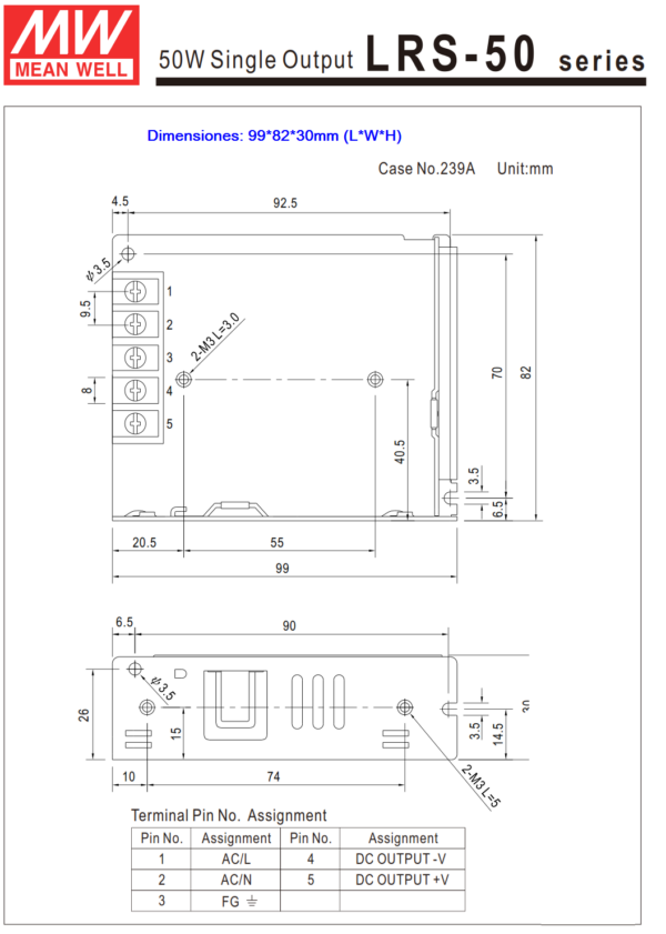 lrs 50 12 fuente meanwell