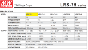 LRS-75-5 MW 5V@14 Amp 2 lrs 75 5 fuente meanwell 1