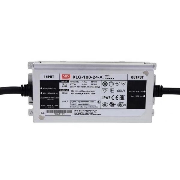 mw alum 24v4 amp driver led xlg 100 24 a ip67