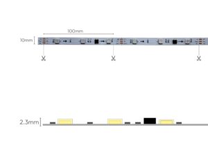 3510002 2 CINTA LED TIPO1H SS RGB INTELIGENTE WS2811 5050 30L 12V 10MM