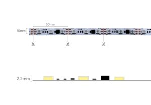 3510003 2 CINTA LED TIPO1H SS RGB INTELIGENTE WS2811 5050 60L 12V 10MM
