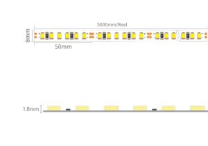 CINTA LED TIPO1H 2835 SS 120L 24V 2 3510080 CINTA LED TIPO1H 2835 SS 120L 24V 3000K 14.4W 1300LMMT 8MM 1