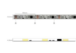 3540137 3 CINTA LED TIPO1 5050 60L 12V PIXEL WS2811 IP68 10MM