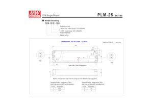 PLM-25-500 FUENTE DRIVER LED 500mA@30-50V 3 FUENTES 1