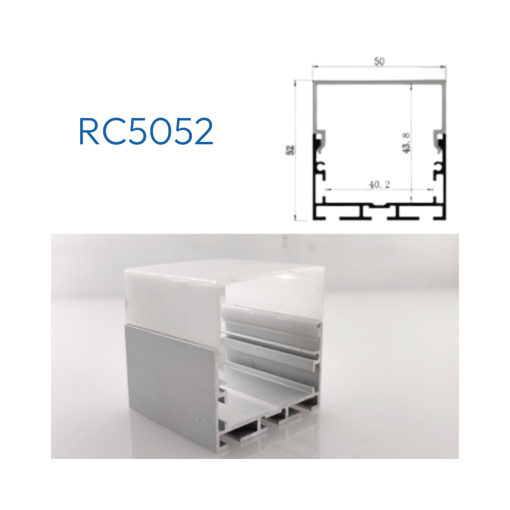 R5035 PERFIL DE ALUMINIO DIFUSOR OPAL - Productos LED Bogotá - Fuentes,  adaptadores y circuitos Colombia