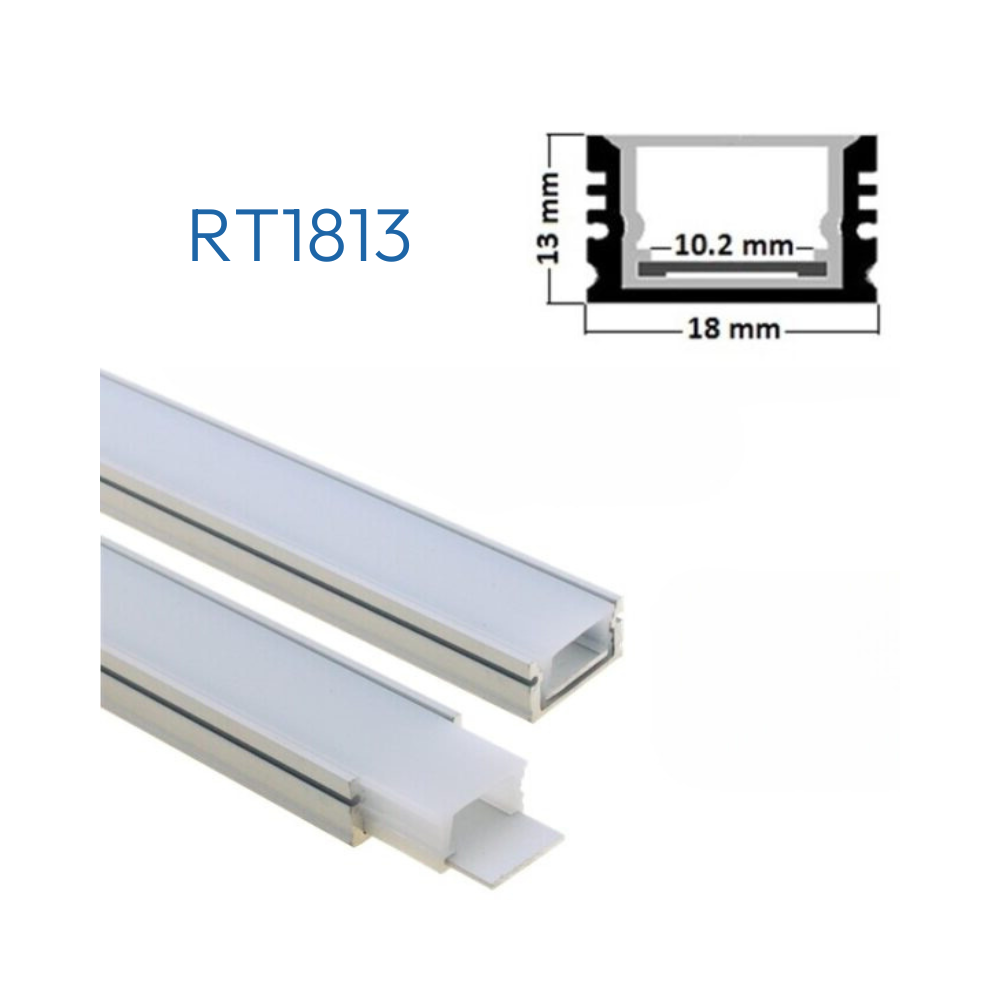 R5035 PERFIL DE ALUMINIO DIFUSOR OPAL - Productos LED Bogotá - Fuentes,  adaptadores y circuitos Colombia