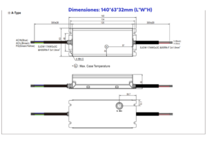 XLG-75-24-A FUENTE DRIVER LED 24V@3.1 Amp 3 XLG 75 24 A 2 FUENTE MW ALUM IP65 24V@3.1A CJ24 UTB PROMO