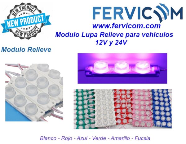 modulo tipo3 2835 3 gigante colores 12v 10