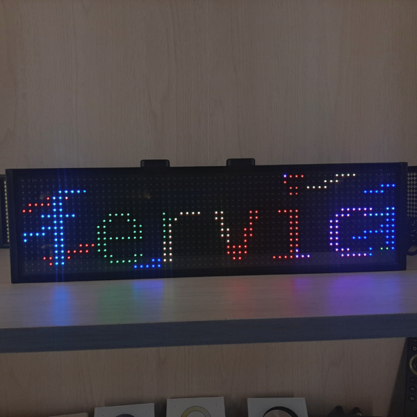 pasamensajes portatil wifi 16x64 rgb