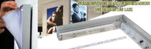 PCLU60 6cm PERFIL CAJA DE LUZ UNA CARA 1mtr 2 perfil caja de luz tela 6cm 1