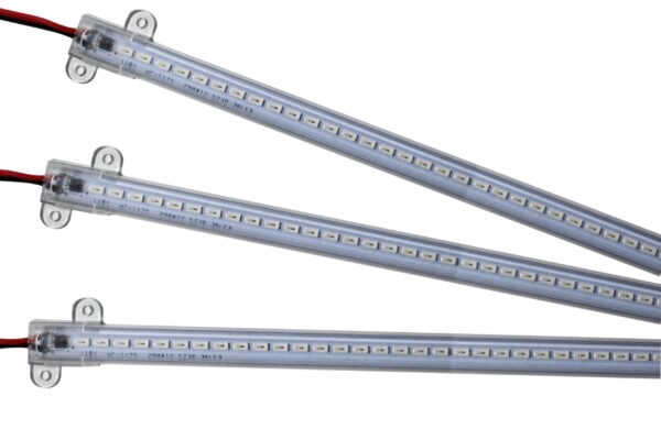 regleta led 110v transparente 30cm varios colores scaled