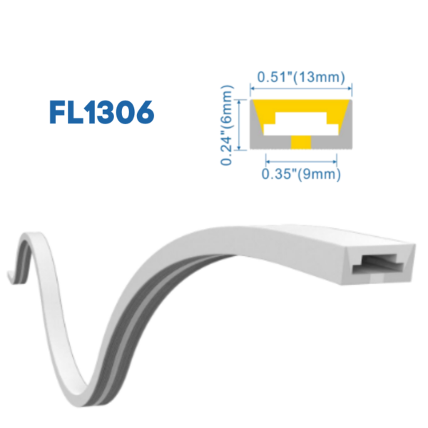 tapa silicona para perfil flexible fl1306 1