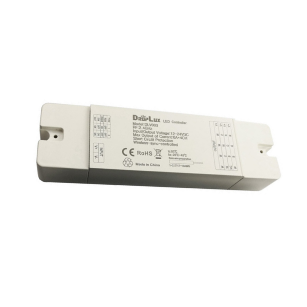 CONTROLADOR DLV003 RGB 4 EN 1 RGB RGBW DIM CCT 24A