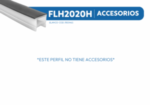 FLH2020H PERFIL SILICONA HUMO 1mtr 2 FLH2020H 1