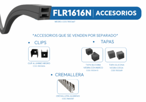 FLR1616N PERFIL SILICONA NEGRO 1mtr 2 FLR1616N 1 1