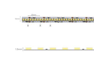 3510091 CINTA LED TIPO1H 2835 SS 240L 24V 6500K 18W 1800LMMT 10MM