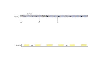 35100973 CINTA LED TIPO1H SS 2110 120L 24V 3000K 9W 650LMMT 5MM NVP 1