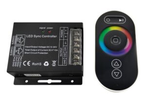 50101902 CONTROLADOR HX SZ600 TOUCH RGB TOUCH CON CONTROL NEGRO 30A