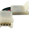 CONECTOR RGB PARA CINTA SIN SILICONA 4 7010160 CONECTOR RGB FLEXIBLE BLANCO PARA CINTA SIN SILICONA 1