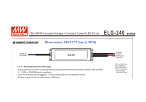 ELG-240-48-DA-3Y FUENTE DRIVER LED DALI 48V@5 Amp 3 ELG 240 48 3 2