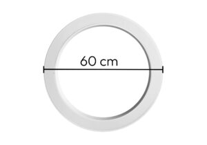 ANILLO PERFIL ALUMINIO 5882 60CM DIAMETRO 2 7800598 ANILLO PERFIL ALUMINIO CR BLANCO 5882 60cm DIAMETRO 2