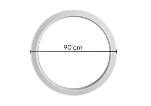 ANILLO PERFIL ALUMINIO 5882 90CM DIAMETRO 2 7800599 ANILLO PERFIL ALUMINIO CR BLANCO 5882 90cm DIAMETRO 2