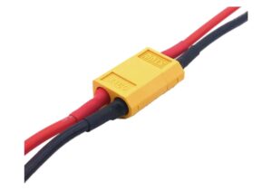 7010323CONECTOR XT60 AMARILLO PAREJA M H 10CM AWG16 2PIN NVP 1