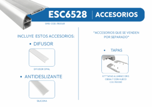 ESC6528 PERFIL DE ALUMINIO ESCALERA 1mtr 2 ESC6528 3