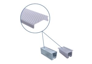DIFUSOR PRISMA OPAL PARA PERFIL R/RA2020PO