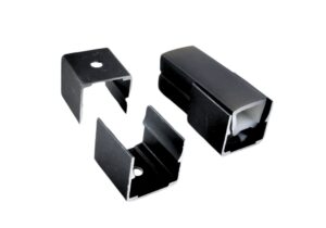 CLIP ALUMINIO NEGRO PARA PERFIL FLR1616N