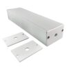 TAPA ALUMINIO BLANCA CON HUECO PARA R5035B 4 R5035 TAPA BLANCA CON HUECO 1