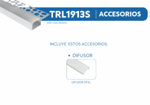 TRL1913S PERFIL TRIMLESS PARA DOBLAR 1mtr 2 TRL1913S 1