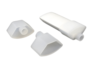 TAPA SILICONA BLANCA CON HUECO PARA FLV1818