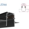 7800629 RA3346 PERFIL ALUMINIO RIEL MAGNETICO