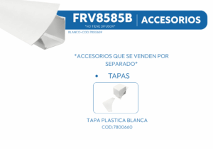 FRV8585B PERFIL ALUMINIO BLANCO 1mtr 4 FRV8585B 1