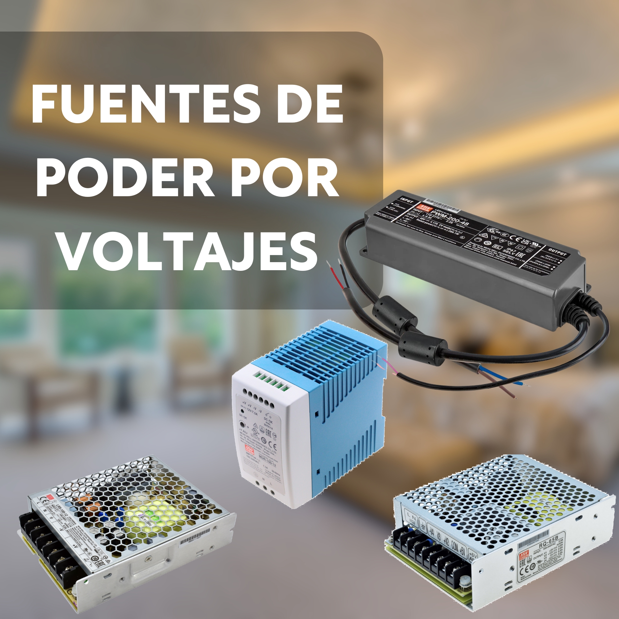 FUENTES DE PODER POR VOLTAJES