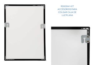 9000041 KIT ACCESORIOS PARA COLGAR CAJA DE LUZ PLANA 4
