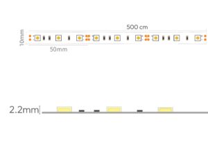 3510200 CINTA LED IP20 TIPO1 5050 60L 12V BLANCO 6500K 14.4W 1200LM 3