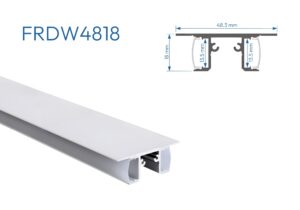 FRDW4818 PERFIL DE ALUMINIO 1mtr