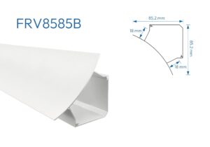 FRV8585B PERFIL ALUMINIO BLANCO 1mtr