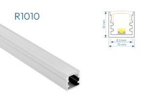 R1010 PERFIL DE ALUMINIO DIFUSOR OPAL 1mtr