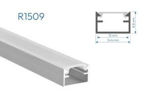 R1509 PERFIL DE ALUMINIO DIFUSOR OPAL 1mtr