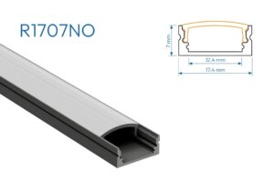 R1707NO PERFIL DE ALUMINIO NEGRO DIFUSOR OPAL 1mtr 1 1758655094