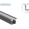RA1009GO PERFIL DE ALUMINIO GRIS CON DIFUSOR OPAL 1mtr 5 1758745788