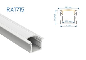 RA1715 PERFIL DE ALUMINIO DIFUSOR OPAL 1mtr