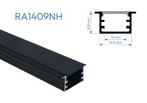 RA1409 PERFIL DE ALUMINIO NEGRO DIFUSOR HUMO 1mtr 1 1758919698