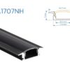 RA1707NH PERFIL DE ALUMINIO NEGRO DIFUSOR HUMO PROMO 1mtr 5 1758920067