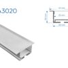 RA3020 PERFIL DE ALUMINIO DIFUSOR OPAL 1mtr 4 1758923147